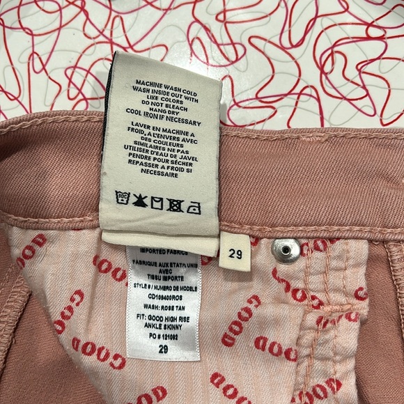 Like New Alice + Olivia Jeans in salmon pink - Picture 6 of 6